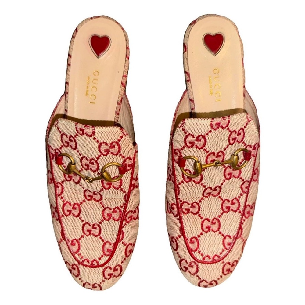 Gucci Pink Mules with Iconic GG Monogram